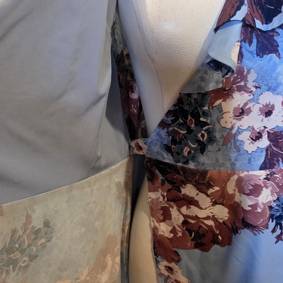 Alex Marie Floral Midi Dress in Blue and Purple - Picture 6 of 8